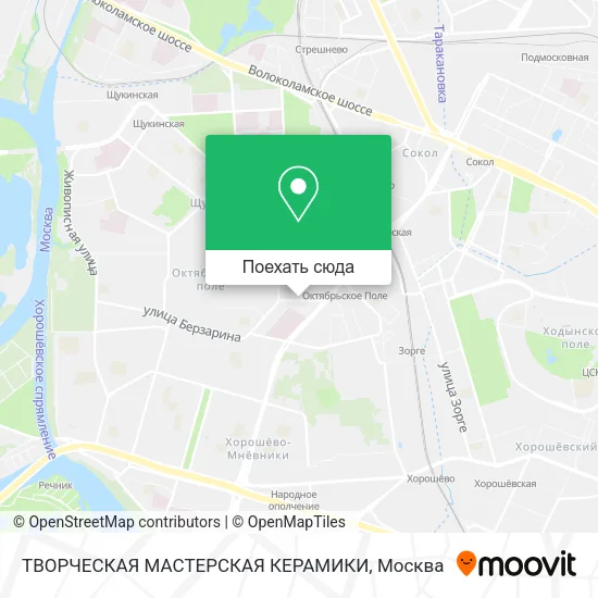 Карта ТВОРЧЕСКАЯ МАСТЕРСКАЯ КЕРАМИКИ
