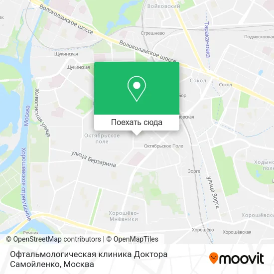 Карта Офтальмологическая клиника Доктора Самойленко