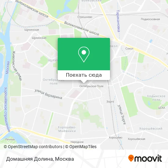 Карта Домашняя Долина