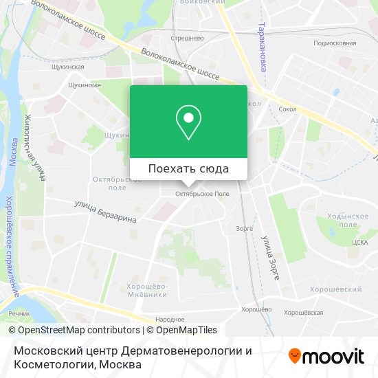 Карта Московский центр Дерматовенерологии и Косметологии