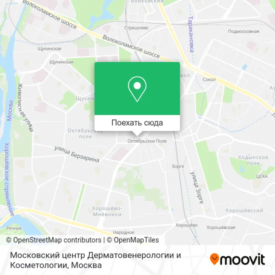 Карта Московский центр Дерматовенерологии и Косметологии
