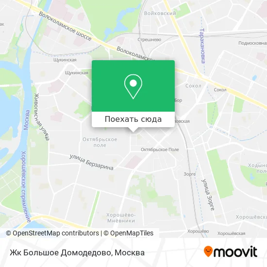 Карта Жк Большое Домодедово
