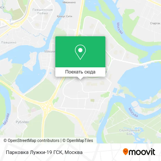Карта Парковка Лужки-19 ГСК