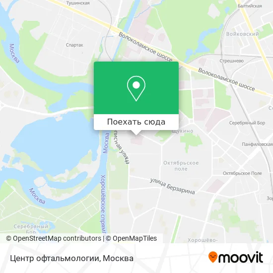 Карта Центр офтальмологии