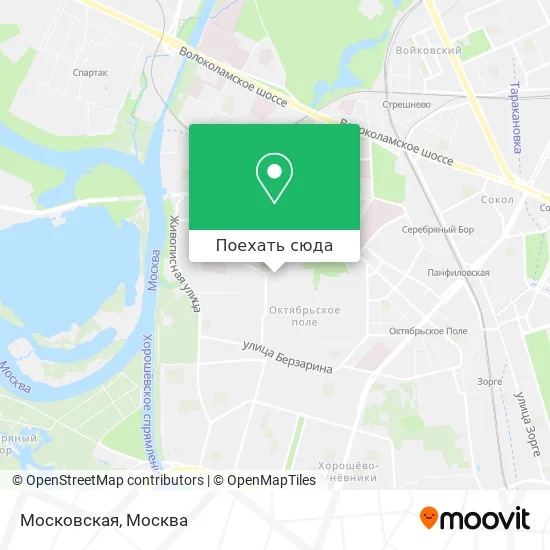 Карта Московская