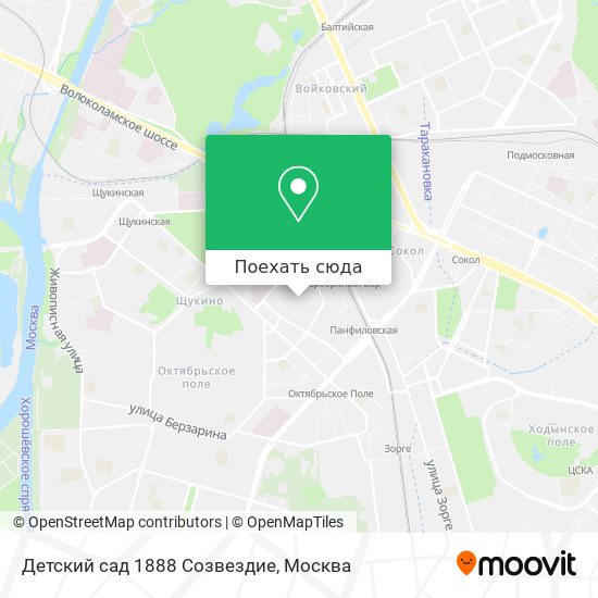 Карта Детский сад 1888 Созвездие