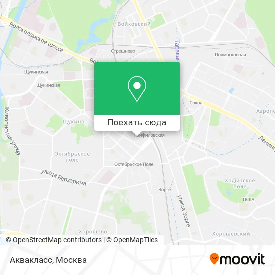 Карта Аквакласс