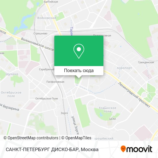 Карта САНКТ-ПЕТЕРБУРГ ДИСКО-БАР
