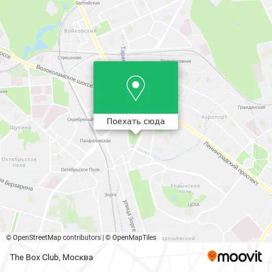 Карта The Box Club