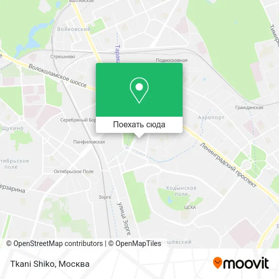 Карта Tkani Shiko