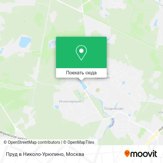 Карта Пруд в Николо-Урюпино
