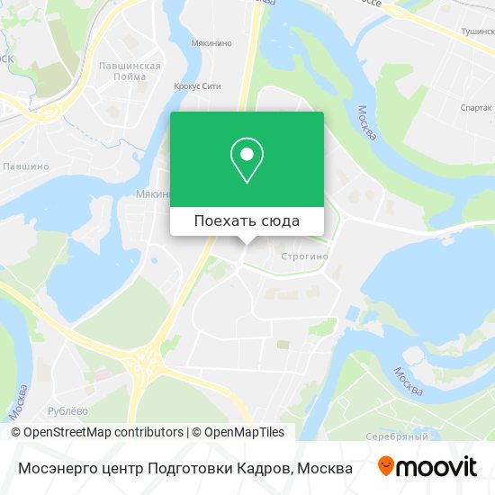 Карта Мосэнерго центр Подготовки Кадров