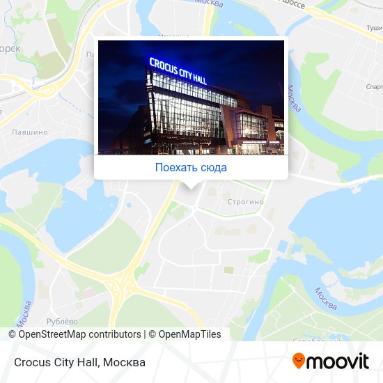 Карта Crocus City Hall