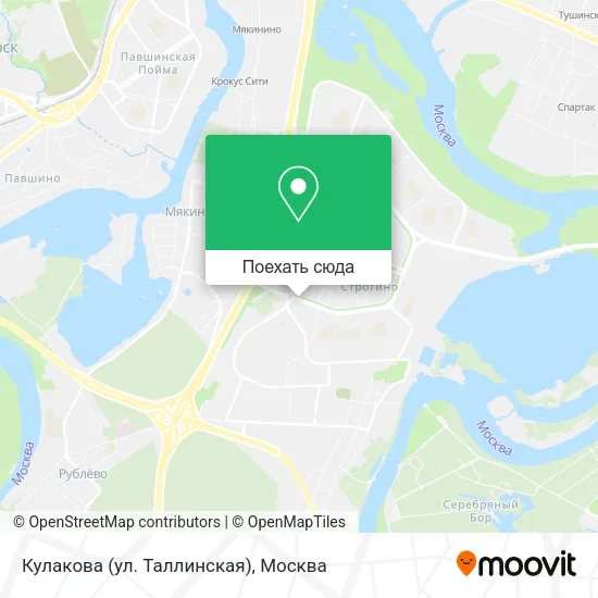 Карта Кулакова (ул. Таллинская)