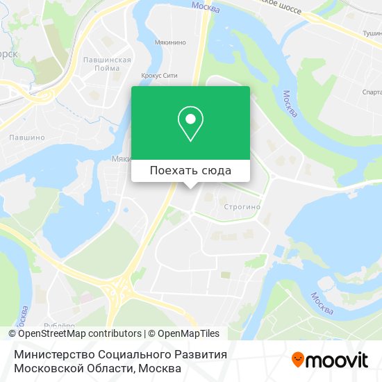 Карта Министерство Социального Развития Московской Области