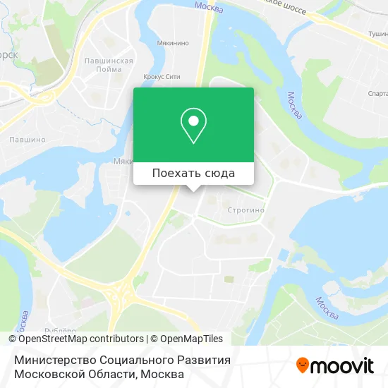 Карта Министерство Социального Развития Московской Области