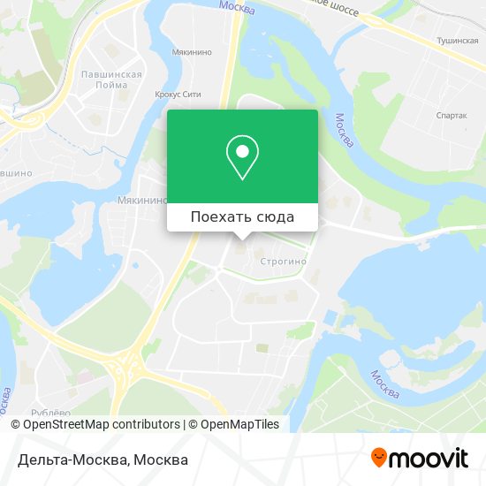 Карта Дельта-Москва