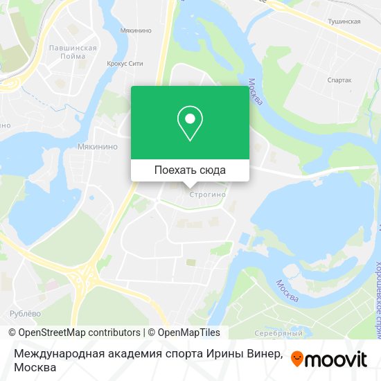Карта Международная академия спорта Ирины Винер