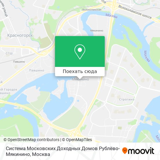 Карта Система Московских Доходных Домов Рублёво-Мякинино