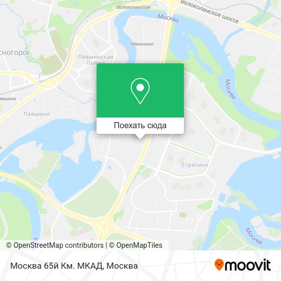 Карта Москва 65й Км. МКАД