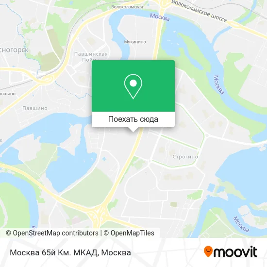 Карта Москва 65й Км. МКАД