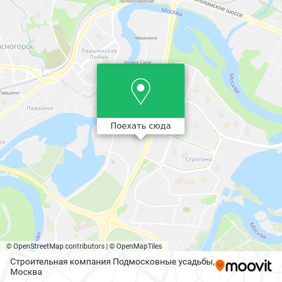 Карта Строительная компания Подмосковные усадьбы