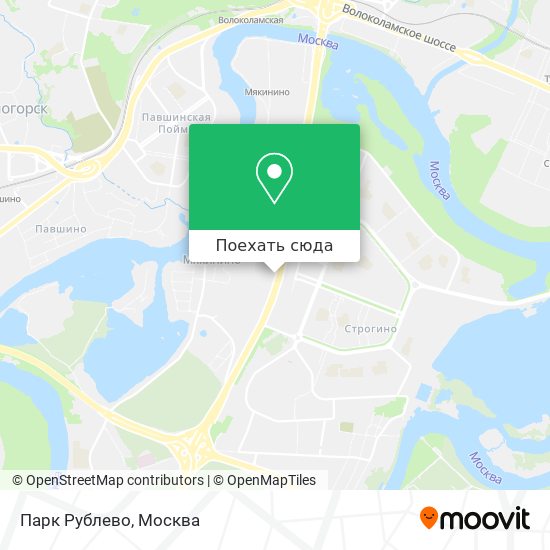 Карта Парк Рублево