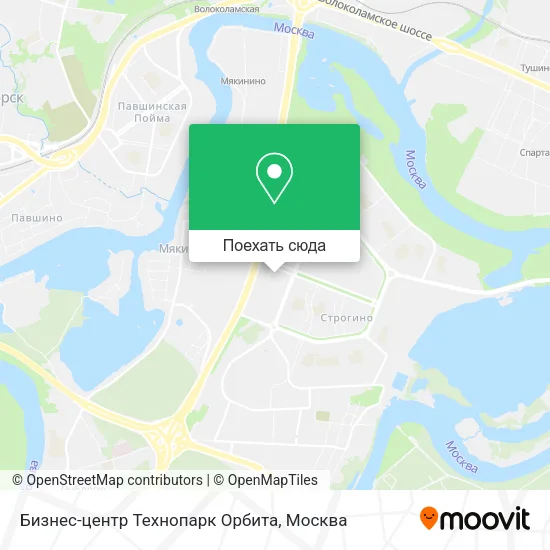 Карта Бизнес-центр Технопарк Орбита