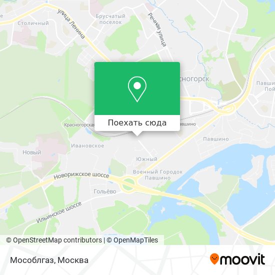 Карта Мособлгаз