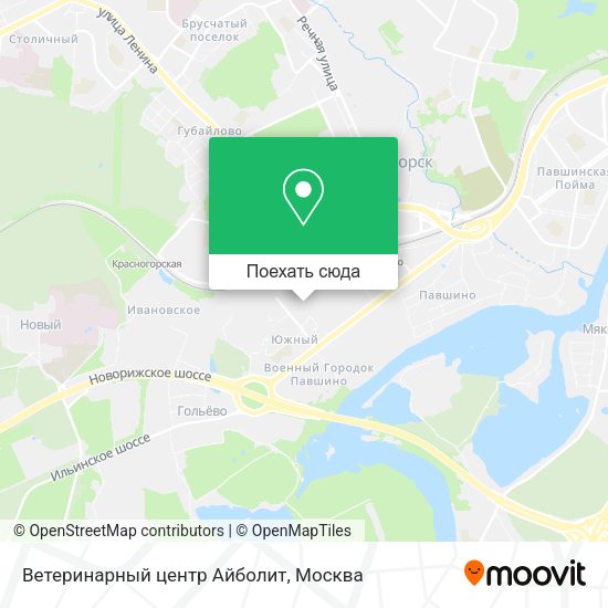 Карта Ветеринарный центр Айболит