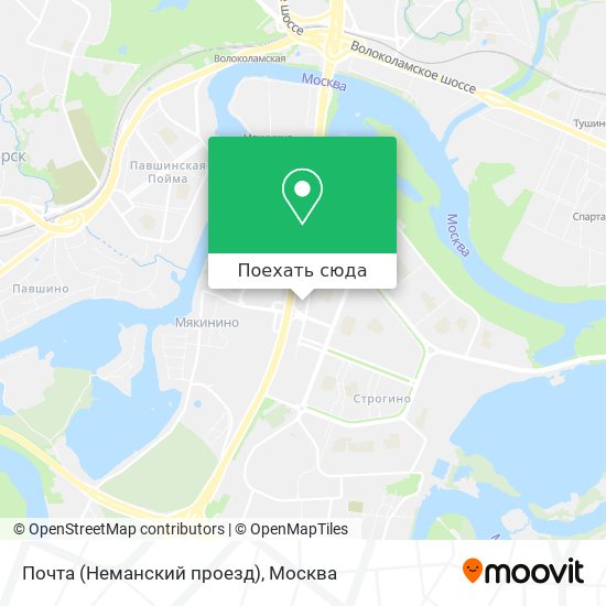 Карта Почта (Неманский проезд)