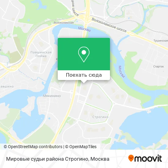 Карта Мировые судьи района Строгино