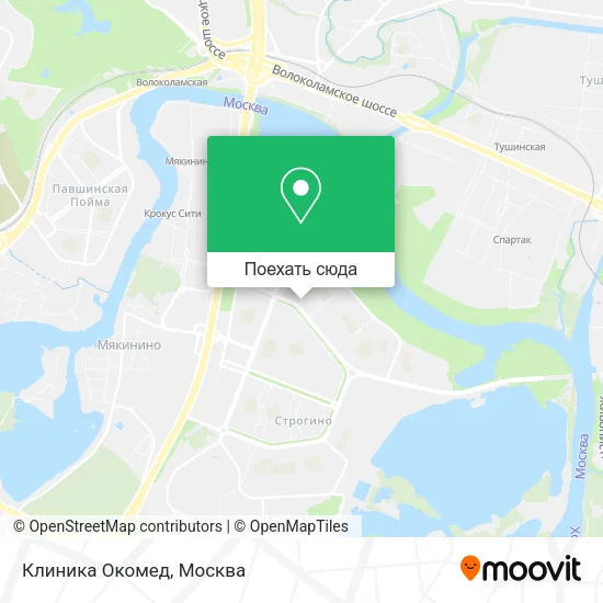 Карта Клиника Окомед