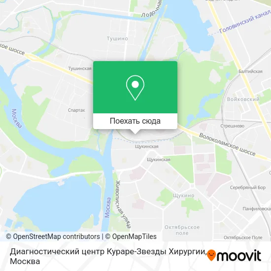 Карта Диагностический центр Кураре-Звезды Хирургии