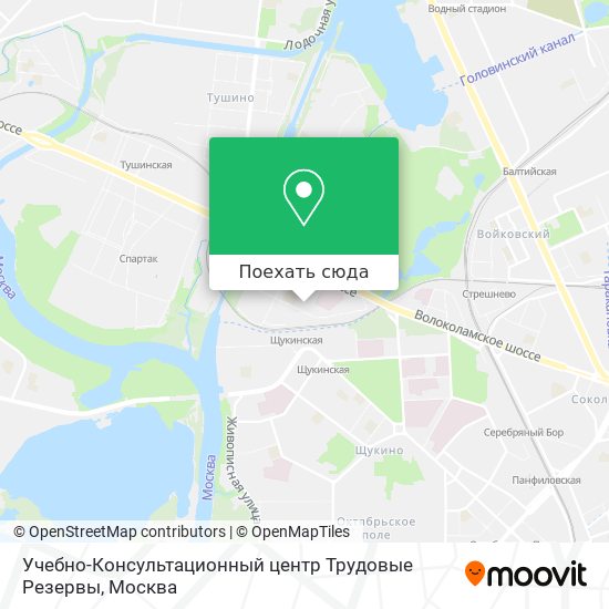 Карта Учебно-Консультационный центр Трудовые Резервы