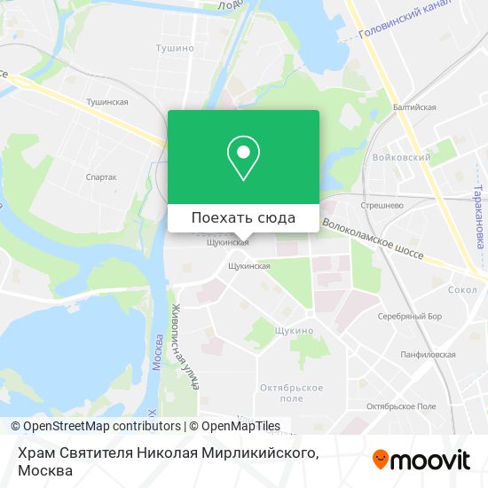 Карта Храм Святителя Николая Мирликийского