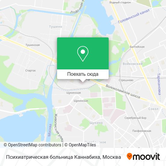 Карта Психиатрическая больница Каннабиха