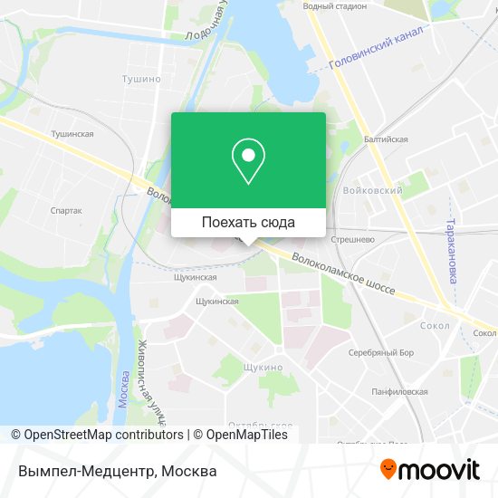 Карта Вымпел-Медцентр