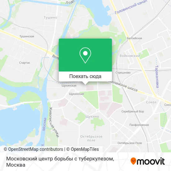 Карта Московский центр борьбы с туберкулезом