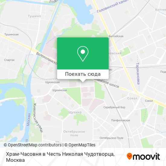 Карта Храм-Часовня в Честь Николая Чудотворца