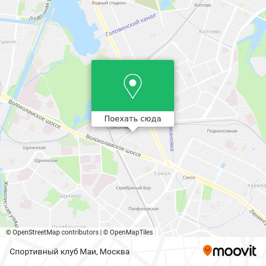 Карта Спортивный клуб Маи