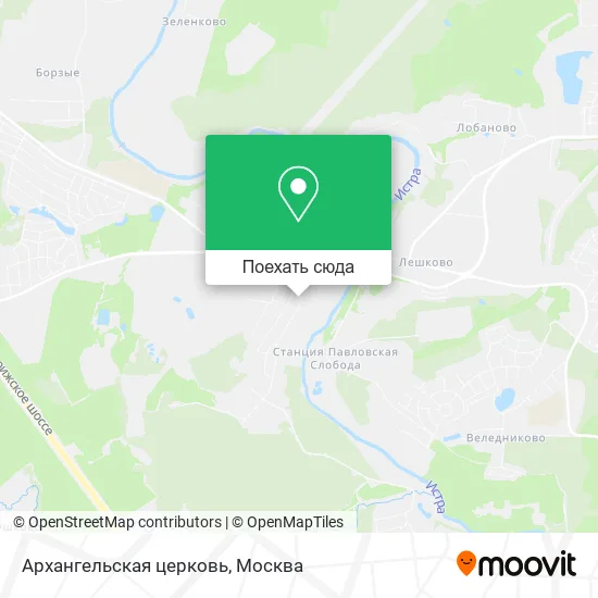 Карта Архангельская церковь