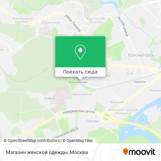Карта Магазин женской одежды