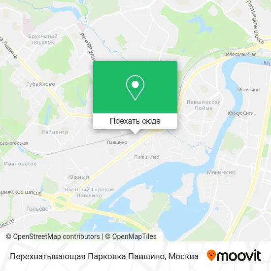 Карта Перехватывающая Парковка Павшино
