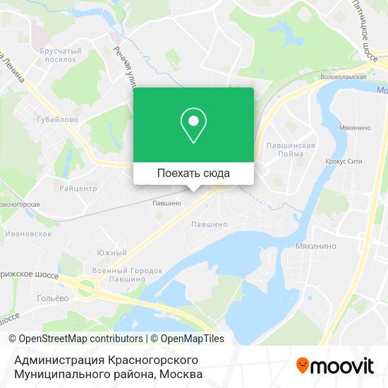 Карта Администрация Красногорского Муниципального района