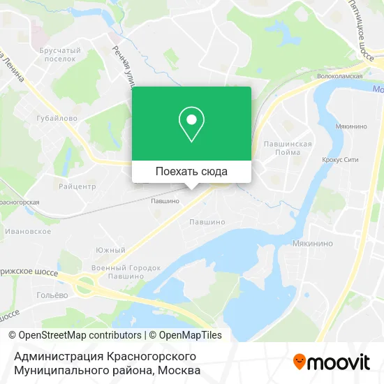 Карта Администрация Красногорского Муниципального района