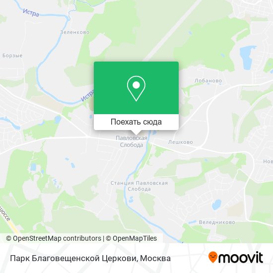 Карта Парк Благовещенской Церкови
