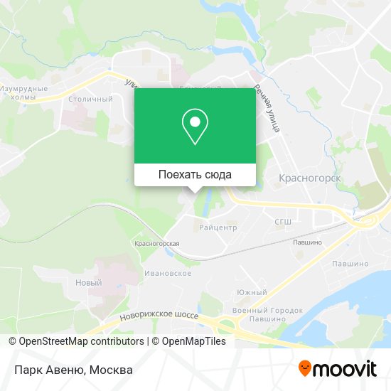 Карта Парк Авеню