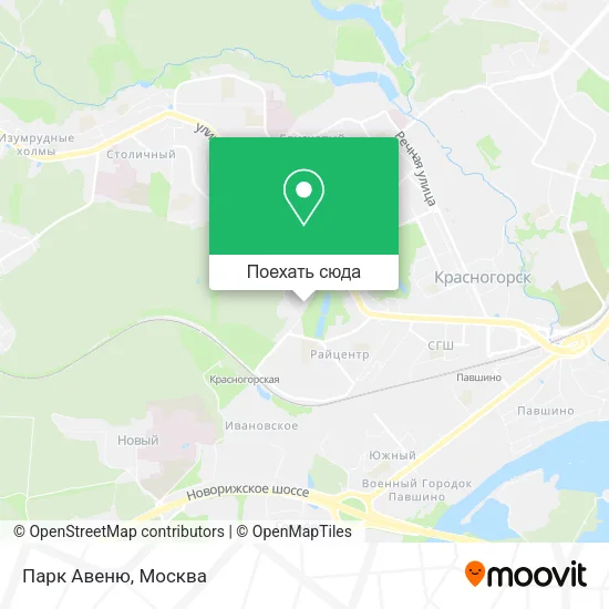 Карта Парк Авеню