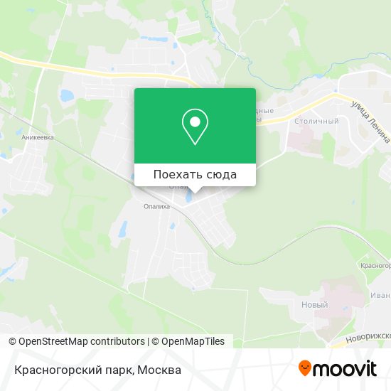 Карта Красногорский парк